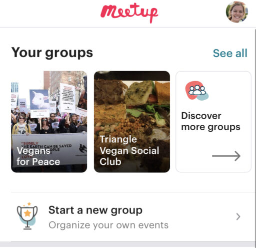 How to meet vegans in person? Join a MeetUp group near you!