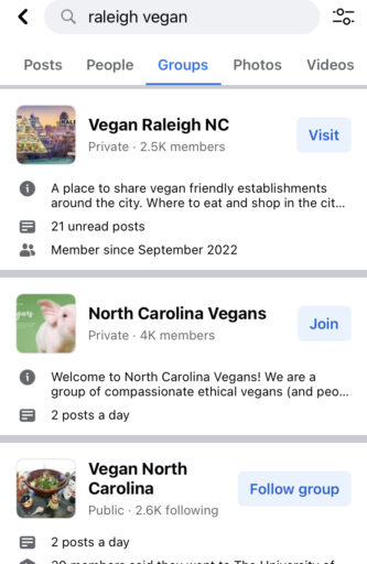 How to meet vegans in person? Join a Facebook group in your city or region!